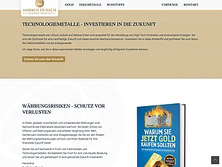 Website von Markus Dursch Edelmetalle zum Thema Technologiemetalle