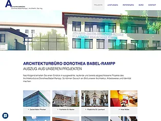 Projektübersicht des Architekturbüros Dorothea Babel-Rampp